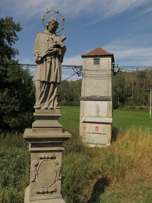 Socha sv. Jana Nepomuckého v Třebčicích